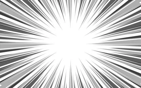 Radial speed lines background for comic books. Monochrome explosion backgro.. Stock Illustration