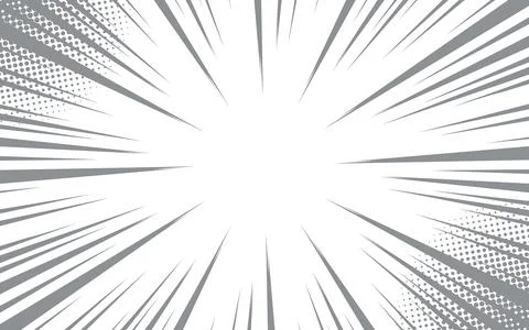 Radial speed lines background for comic books. Monochrome explosion backgro.. Stock Illustration