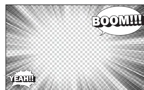 Radial speed lines background. Effect and frame for comic action. Cartoon p.. Stock Illustration