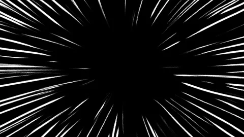 Radial speed or action lines anime comic background. 動画素材 309401169