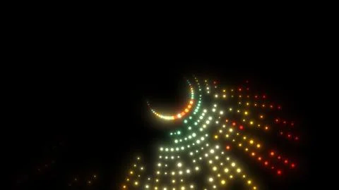 Radial splash particles Illustrazione stock