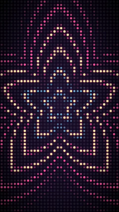 Radial star mandala of glowing particles Stock-Footage 340054816