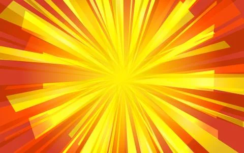 Radial sunbeams from center of frame with effect explosion Stock-Illustration
