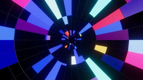 Radial symmetric grid background in motion loop animated Stock Footage 330403760