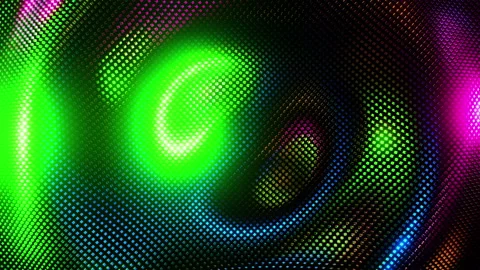 Radially rotating multicolored cubes. Infinitely looped animation. Video stock 196932836