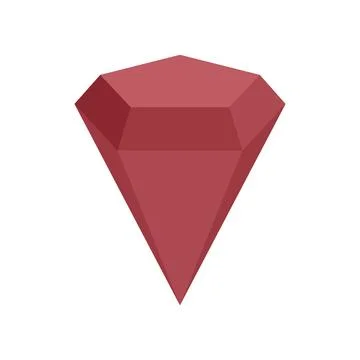 Radian gemstone icon flat isolated Stock Illustration