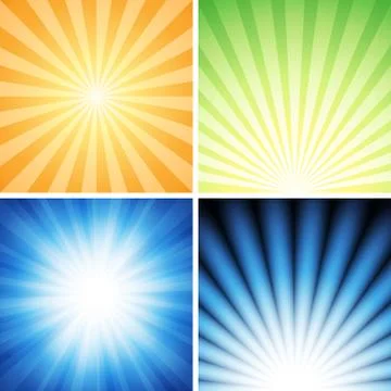 Radiance Background Set Stock Illustration