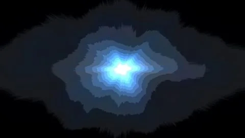 Radiant blue core pulses within dark, swirling void Stock Illustration