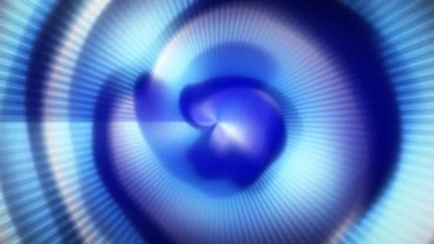 Radiant blue light waves, abstract, concentric wave pattern, serene, loopable Stock Footage 341859197