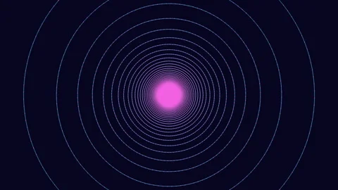 Radiant celestial pattern with central light Stock-Footage 303195124