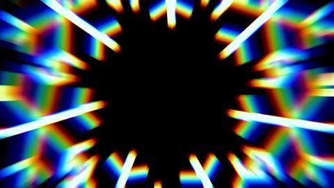 Radiant Circular Kaleidoscope Stock Footage 340305597