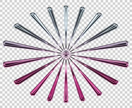 Radiant concentric gradient swirls with central spiral focus in teal and magenta Stock Illustration