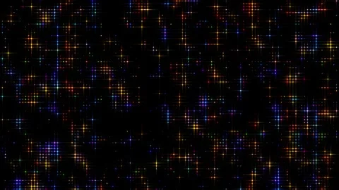 Radiant Constellations Multicolor Starfield in Motion Loop Stock Footage 316064160