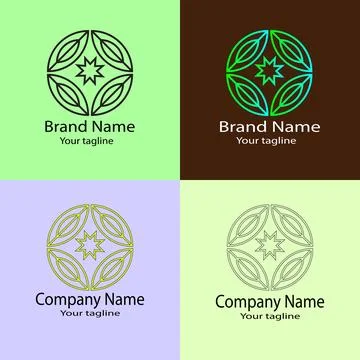 Radiant Convergence logo Stock Illustration