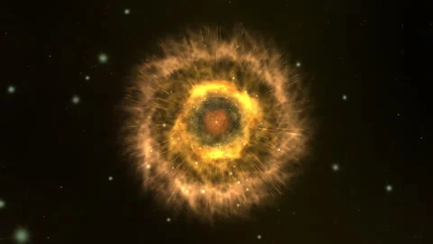 Radiant Cosmic Explosion Displaying Galactic Phenomenon Stock Footage 305585764