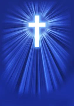 Radiant Cross Stock Illustration