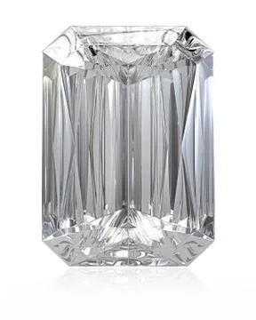 Radiant cut diamond Stock Illustration