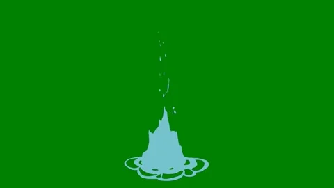 A radiant fluid motion effect transitioning across green screen perfect Video stock 301386303