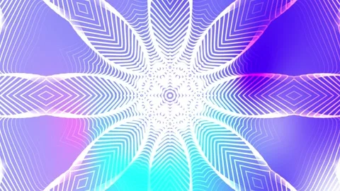 Radiant geometric mandala star pattern Stock-Footage 332342331