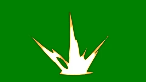 A radiant glowing arc effect transitioning on green screen perfect Stock Footage 301386464