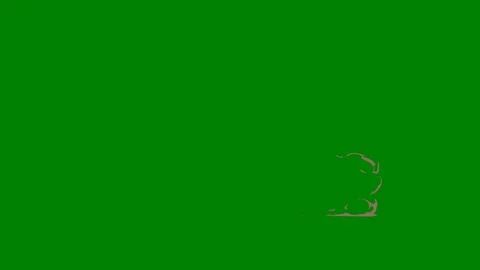 A radiant glowing arc effect transitioning on green screen perfect Stock Footage 301386496