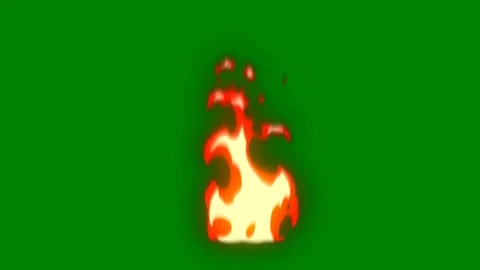 A radiant glowing flame-like effect transitioning across green screen Stock Footage 301386695