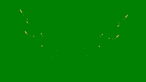 A radiant glowing fluid transition effect moving across green screen Stock Footage 301386386