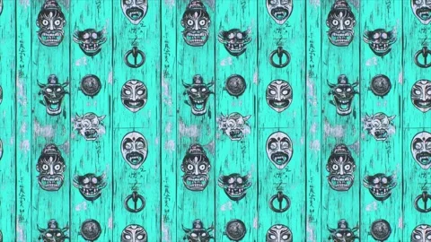 Radiant Knocker Vertical Motion Stock Footage 306464653