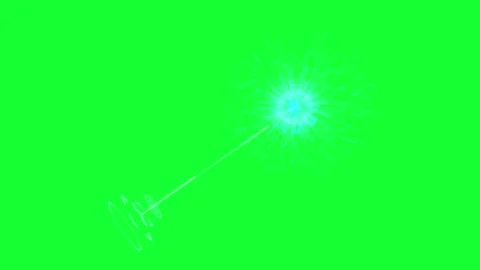 Radiant Light Burst with Ray Traces - Green Screen Energy Explosion Effect 스톡 동영상 264628197
