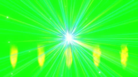 Radiant light burst with vertical glowing particles against a bright solid Видео 345214117