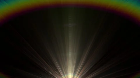 Radiant light bursts from a dark void Stock Footage 345421360