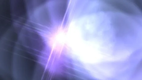 Radiant light explodes in cosmic violet hues Illustration