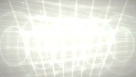 Radiant light forms concentric circles and grid lines on a gray background 스톡 동영상 330922629