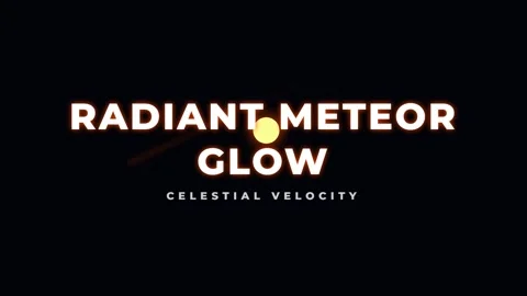 Radiant meteor glow celestial velocity abstract space background video loop Vídeos de archivo 337656781