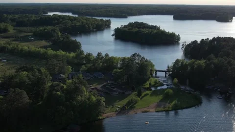Radiant Minocqua: Basking in Sunlight Stock Footage 251781154