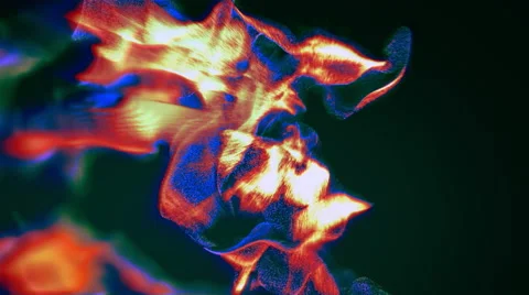 Radiant particles in the dark, 3D animation, looping 動画素材 65001216