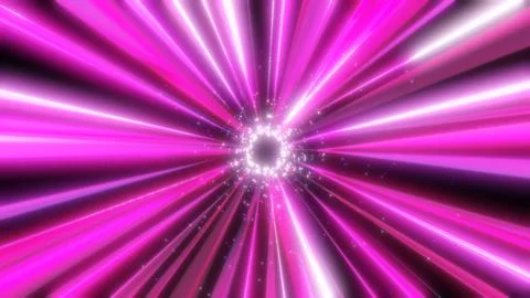 Radiant pink and white light rays bursting from a luminous center, creating a Stock Illustration