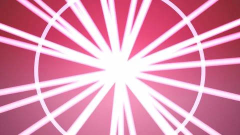 Radiant Pink Rays Exploding from a Central Point Stock Illustration