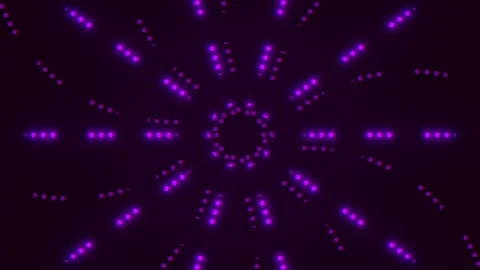 Radiant purple circular dot pattern futuristic glow in the dark symmetry Stock-Footage 317332423