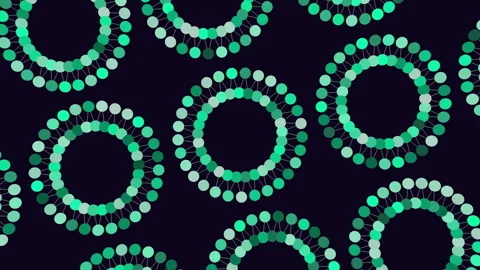 Radiant red circle pattern on dark background 스톡 동영상 315089629