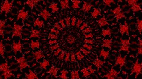 Radiant red petals form concentric circles Stock Illustration