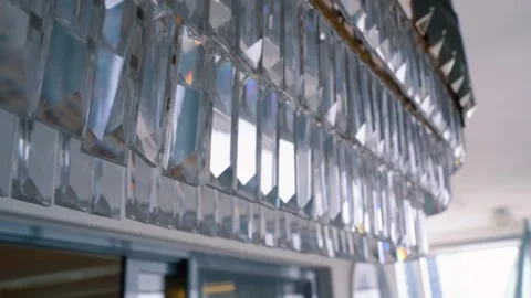 Radiant Reflections: Lamp Light Meets Ceiling Glow 스톡 동영상 304799615