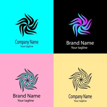 Radiant Shield Emblem logo Illustrazione stock