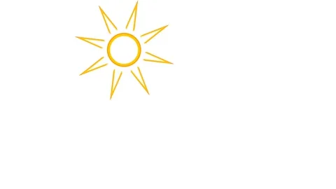 Radiant Sun Graphic for Summer Solstice Event. Stock Footage 340034442