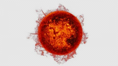 Radiant Sun Surface with Energy Waves in Deep Space 库存影片 337370589
