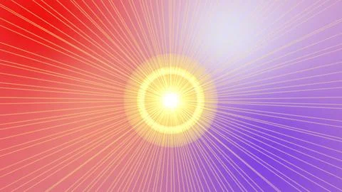 Radiant Sunburst Background with Gradient Colors 스톡 일러스트
