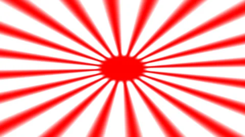 Radiant Sunburst Pattern in Vibrant Red and White 库存影片 291078635