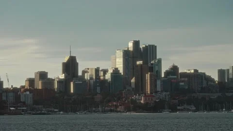Radiant Sunset Transforms City Skyline Into Vibrant Spectacle With Lively Stock Footage 323794651