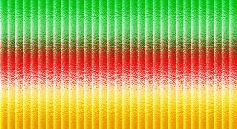 Radiant Vertical Bars: A Textured Abstract Gradient of Green, Red, and Yellow 스톡 일러스트