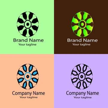 Radiant Wheel Logo Stock Illustration